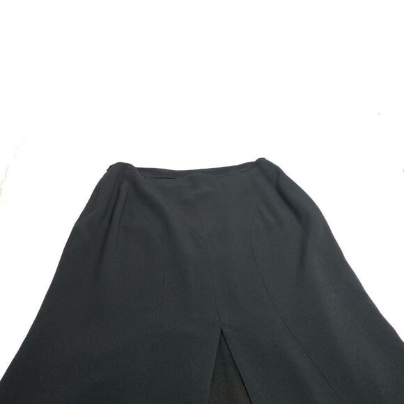Carmen Marc Valvo Collection black trumpet midi skirt size 8 - Picture 15 of 16